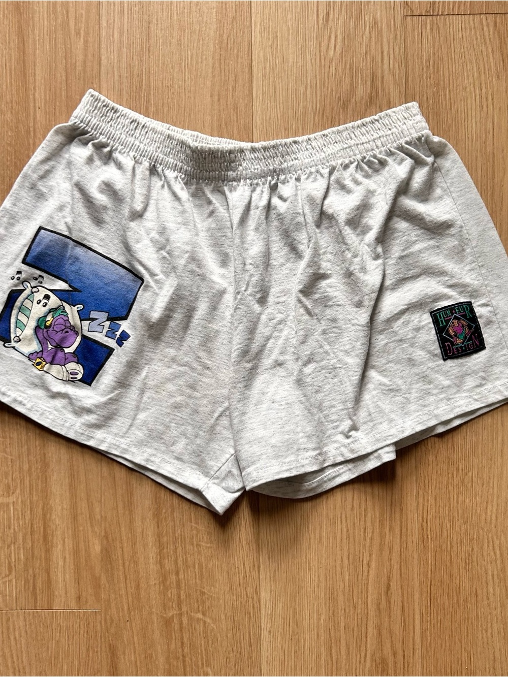 Light Gray Graphic Women’s Lounge Shorts